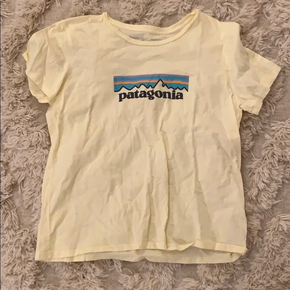 Pastel Yellow Patagonia T-shirt